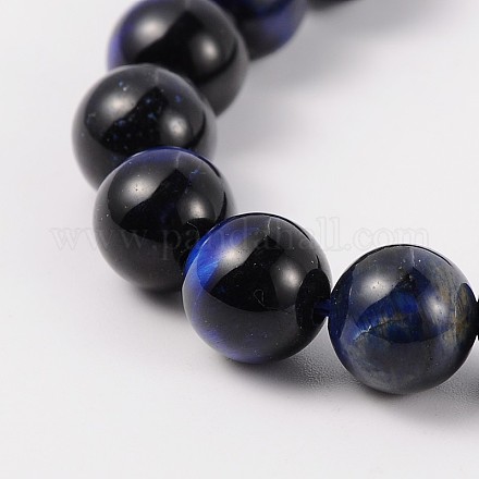 Dyed & Heated Natural Tiger Eye Round Beads Strands G-J240-02-8mm-1
