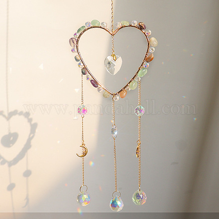 Подвеска-ловец солнца из флюоритового хрусталя PW-WG1FEFC-04-1