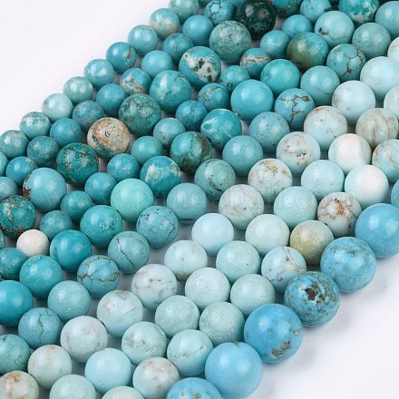 Chapelets de perles en howlite naturelle G-L555-02-M-1