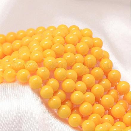 Baking Painted Shell Pearl Round Bead Strands BSHE-L011-16mm-B002-1
