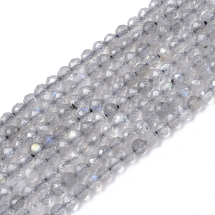 Chapelets de perles en labradorite naturelle  G-S361-2mm-010-1