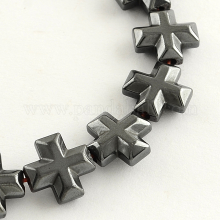 Non-magnetic Synthetic Hematite Bead Strands G-R260-15-1