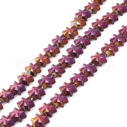Electroplate Synthetic Non-magnetic Hematite Beads G-I317-03F-1