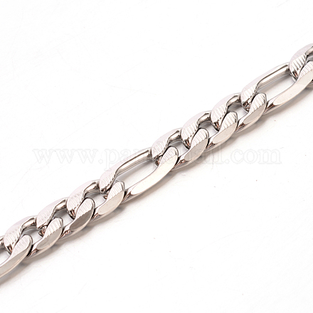 304 Stainless Steel Figaro Chains CHS-O002-07-1