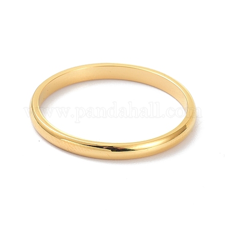 2mm Polished Plain Dome Finger Ring for Girl Women RJEW-C012-05F-G-1