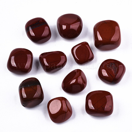Perles de jaspe rouge naturelle G-N332-010-1