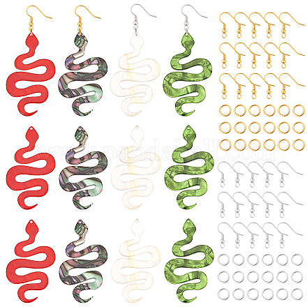 Pandahall элитный набор для изготовления больших сережек в виде змеи своими руками DIY-PH0006-67-1