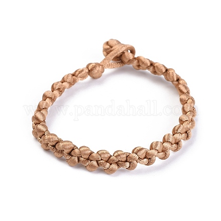 Bracelets de corde tressée de fil de nylon BJEW-JB04339-05-1