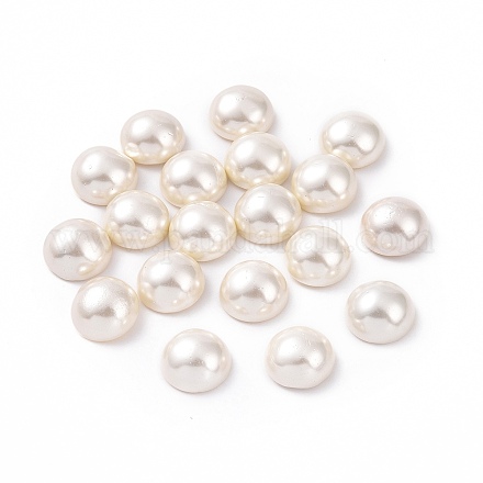 Shell Pearl Half Drilled Beads BSHE-G011-01-12mm-1