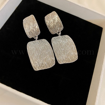 Прямоугольные серьги-гвоздики из сплава FS-WGCDEA7-02-1