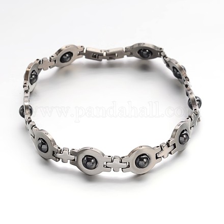 304 Stainless Steel Watch Band Bracelets BJEW-I193-71-1