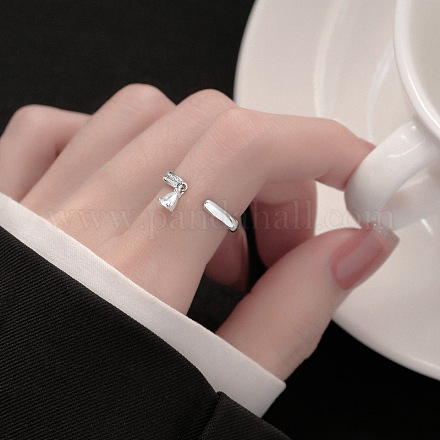 Латунные микропаве кубические цирконии манжеты открытые кольца для женщин FS-WG471DC-02-1