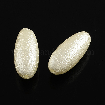 ABS Plastic Imitation Pearl Rice Beads SACR-Q105-18-1
