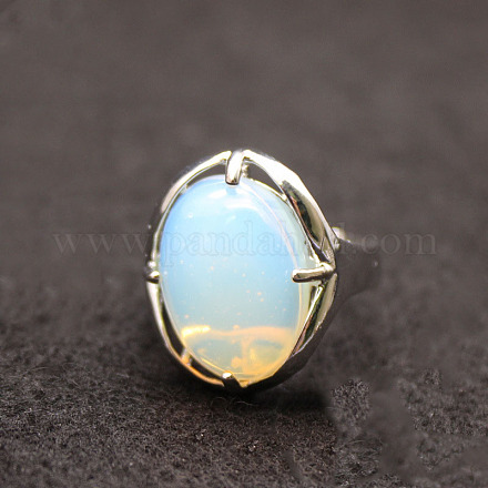 Oval Opalite Adjustable Ring FIND-PW0021-05C-1