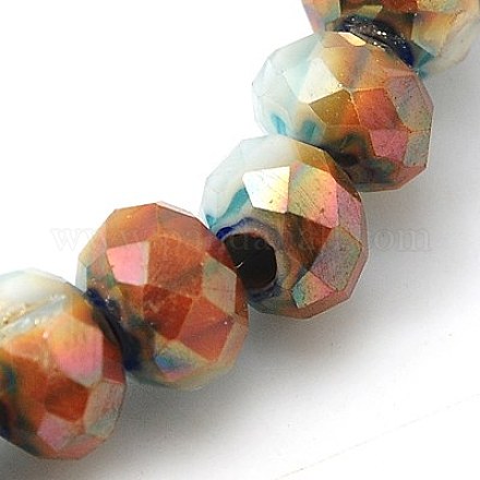 Handmade Millefiori Glass Beads Strands LK-E003-1G-1