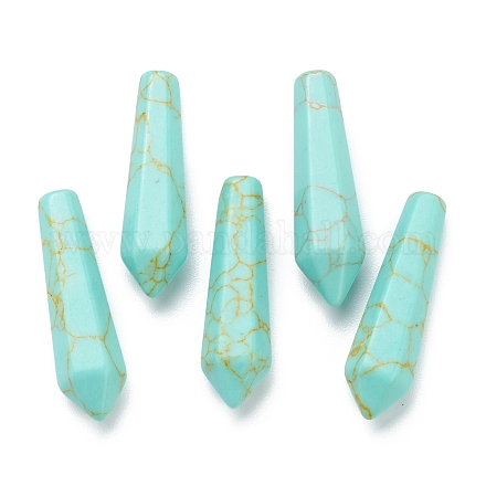 Synthetic Turquoise Pointed Beads G-E490-C23-1