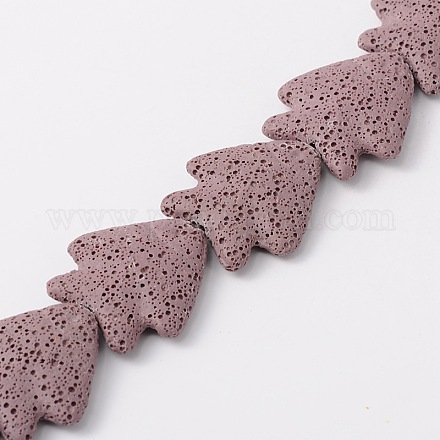 Tropical Fish Synthetic Lava Rock Beads Strands G-N0106-16-1