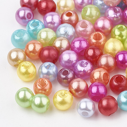 Perles en plastique ABS OACR-Q004-6mm-1