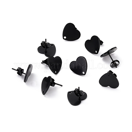 Accessoires de puces d'oreilles en 304 acier inoxydable STAS-I183-07B-07EB-1