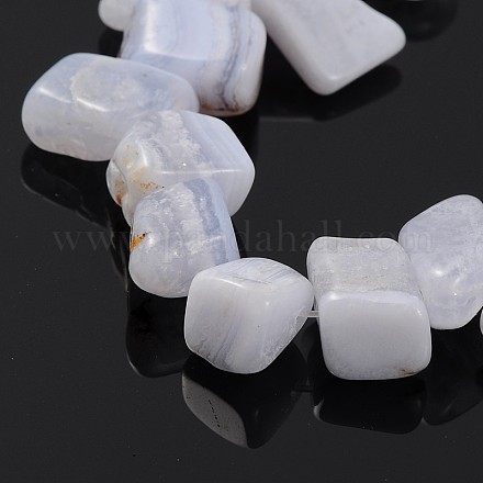 Natural Blue Lace Agate Beads Strands G-J234-03-1