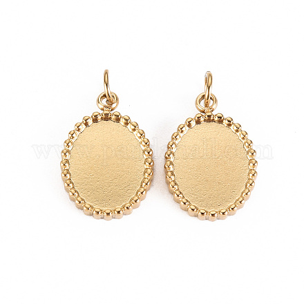 Оправы для подвесок из нержавеющей стали 304 в виде кабошонов X-STAS-S116-229G-1