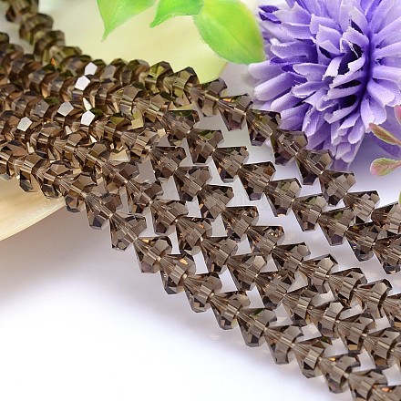 Faceted Cone Imitation Austrian Crystal Bead Strands G-M187-10mm-21A-1