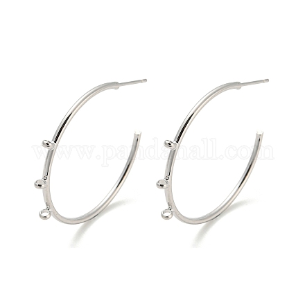 Accessoires de boucles d'oreilles en laiton KK-K351-25P-1