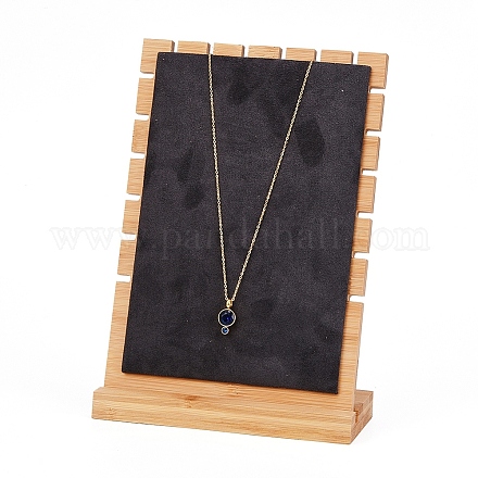 Бамбуковая подставка для ожерелья NDIS-E022-03A-1