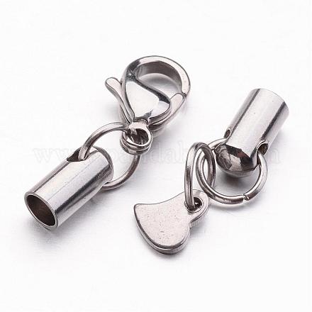 304 Stainless Steel Lobster Claw Clasps FIND-JF00077-02-1