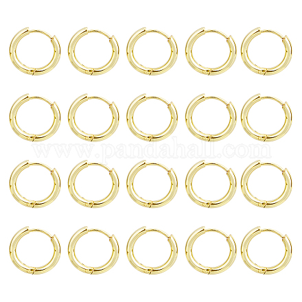 20 шт. серьги-кольца Huggie Hoop из нержавеющей стали EJEW-DC0001-31-1