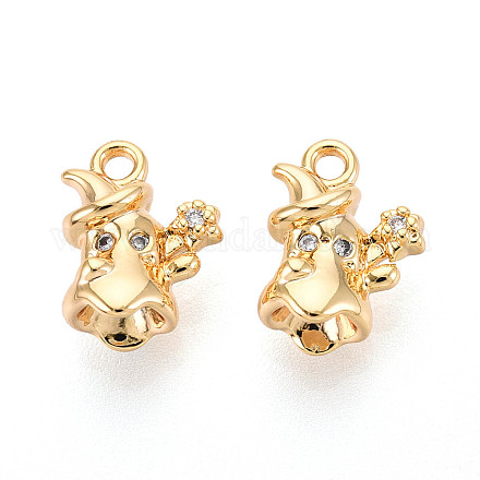 Латунные микро проложить кубического циркония подвески KK-N263-69G-1