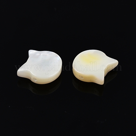Perles de coquillage blanc naturel SSHEL-N003-142-1