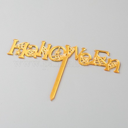 Acrylic Halloween Theme Word Cake Insert Card Decoration DIY-H109-19-1