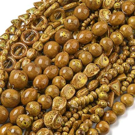 Фарфора ручной работы бисер нитей PORC-B002-19H-1