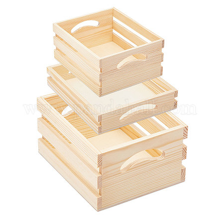 Деревянные ящики для хранения деревянных скворечников CON-WH0092-51-1