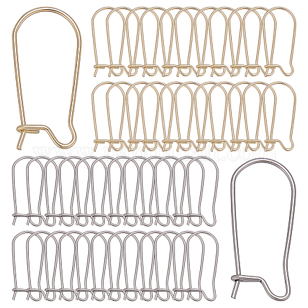 170 шт. 2 стиля 304 нержавеющая сталь серьги-кольца фурнитура почки швензы STAS-ME0002-41-1