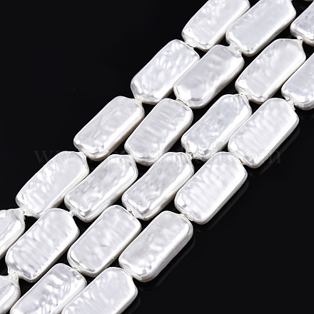 Hilos de cuentas de perlas de imitación de plástico abs KY-N015-06-B01-1