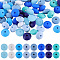 96Pcs 12 Colors Food Grade Eco-Friendly Silicone Abacus Beads, Mixed Color, 11.5~12x6~7mm, Hole: 2~3mm, 12pcs/color