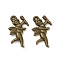 Tibetan Style Alloy Pendants, Cadmium Free & Lead Free, Fairy Charms, Antique Bronze, 23.5x14x2mm, Hole: 1.5mm, about 793pcs/1000g