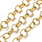 304 Stainless Steel Textured Figaro Chains, Unwelded, Ion Plating(IP), Golden, 8.5x2mm