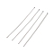 304 Stainless Steel Flat Head Pins, Stainless Steel Color, 60x0.6mm, Head: 1.5mm