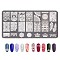 Non-Tarnish Lace Flower Stainless Steel Nail Art Stamping Plates, Nail Image Templates, Template Tool, Rectangle, Stainless Steel Color, 12x6cm