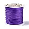 Nylon Chinese Knot Cord, Nylon Jewelry Cord for Jewelry Making, Purple, 0.8mm, 38~40m/Roll