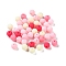 Rubberized Style Imitated Silicone Acrylic Beads, Round, Cerise, 8x7.5mm, Hole: 1.6mm, about 76pcs/20g