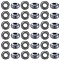 40Pcs Synthetic Non-magnetic Hematite European Beads, Large Hole Beads, Rondelle, 14x6mm, Hole: 6mm