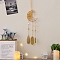 Natural Citrine Wind Chime, with Glass Beads, 360mm