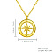 Retro Vintage 304 Stainless Steel Pendant Necklace, with Cable Chain, Star, 16.54 inch(42cm)