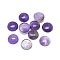 Natural Amethyst Cabochons, Half Round, 10x4.5mm