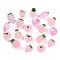 Opaque Resin Decoden Cabochons, Imitation Fruit, Mixed Shapes, Pink, 23~32.5x23~24x23~24mm