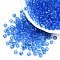 Transparent Acrylic Beads, Faceted, Rondelle, Cornflower Blue, 4x3.5mm, Hole: 1.5mm, about 14000pcs/500g